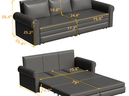 Chesterfield Sofa & Pull Out Bed