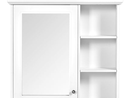 Wall Mounted Bathroom Medicine Cabinet With Mirror And Adjustable Storage With Soft Close Hinges
