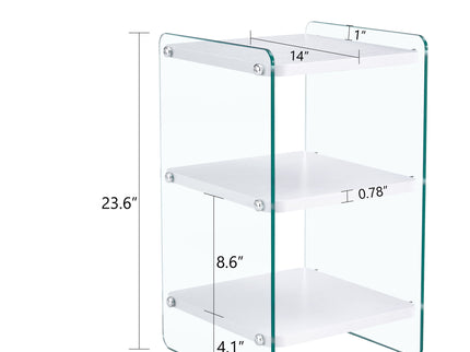 Modern 3 Layer Bedside Cabinet With Storage Function