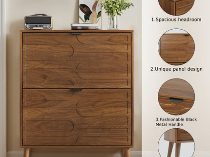 Medieval - Independent Shoe Cabinet With 2 Flip Drawers