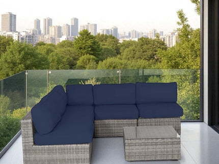 Outdoor Wicker Seating Group With Cushions