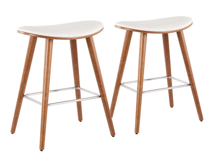 Saddle - Contemporary Counter Stool (Set of 2)