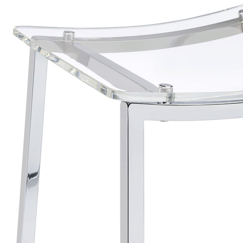 Staten - Backless Bar Stool (Set of 2) - Chrome