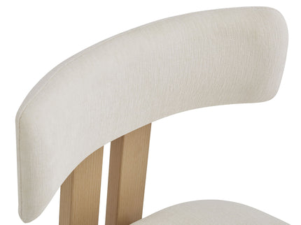 Modern Upholstered Armless Dining Chairs With Metal Legs