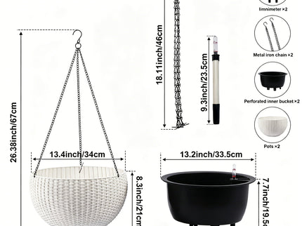 Self Watering Hanging Planter
