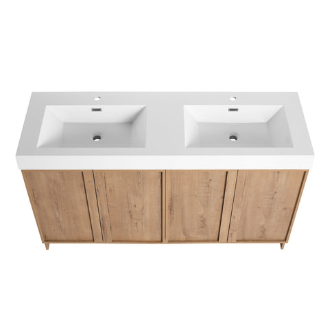 Freestanding Bathroom Vanity With Sink, Soft Close Doors