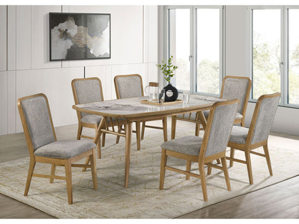 Teleli - Dining Side Chair (Set of 2) - Natural / Gray