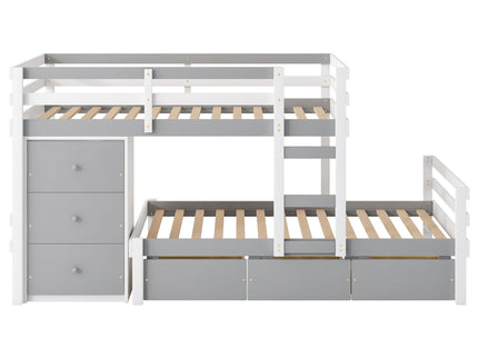 Loft Bunk Bed With Drawers And Ladder