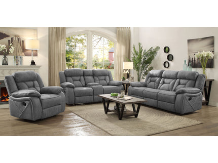 Endra - Upholstered Glider Recliner Chair With Smooth Gliding Motion - Gray