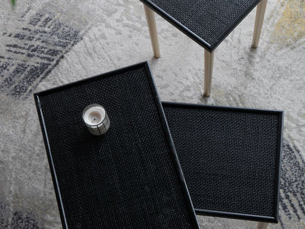 Side Tables (Set of 3) - Black / Gold