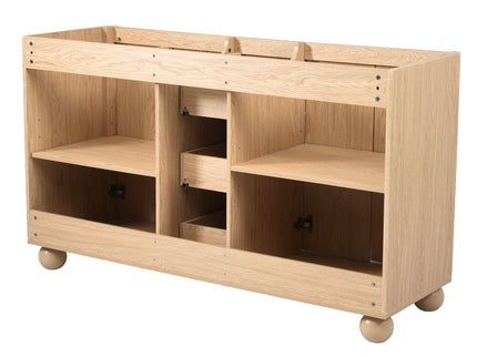 Bathroom Vanity Cabinet Only, 3 Drawers 4 Doors, Soft Close, Adjustable Shelf - Wood