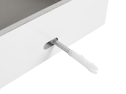 Modern Wall Mounted 30 Inch Bathroom Vanity With Resin Sink And 2 Side Cabinet In Imitative - Imitative Oak