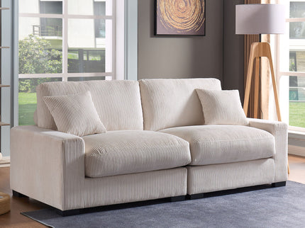 4 Seater Oversized Sectional Sofa With 2 Ottoman And 2 Pillows