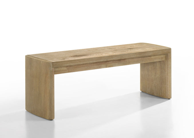 Magnus - 6 Piece Extendable Rectangular Dining Table Set With Dining Bench - Oak