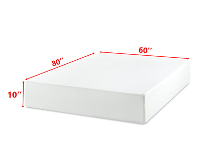 10" Tea Memory Foam Mattress In Box, Fiberglass Free