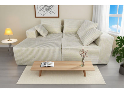 Corner Combination Sofa Sectional Couch With Soft Fabric