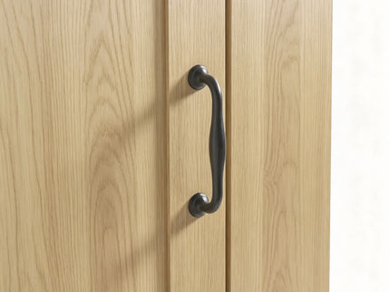 Modern Tall Storage Cabinet With Tilt-Out Compartment, Adjustable Shelves