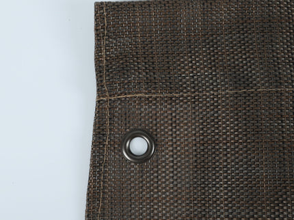 13' X 7.7' Outdoor Pergola Sun Shade Cover Cloth Patio Canopy Hdpe Permeable With Grommets - Brown