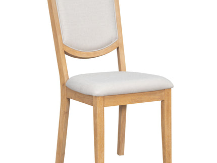 Rectangular Extendable Dining Table Set With 6 Upholstered Chairs