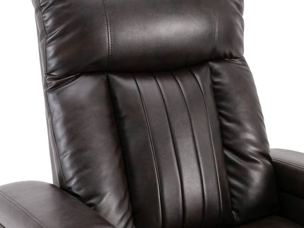 Power Recliner With Storage Arms, Cupholders, Swivel Tray Table And Cell Phone Stand - Brown