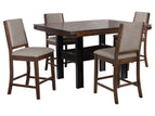 Dark Brown / 5 Pc. Table, 4 Chairs