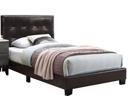 Contemporary Style Bed, Rectangle Headboard
