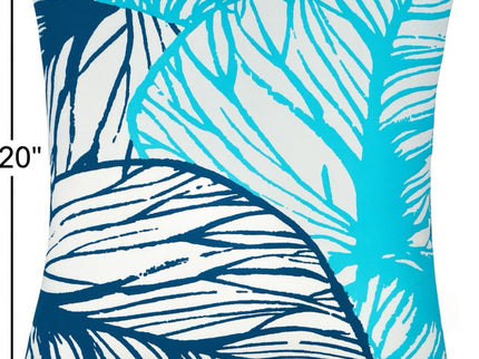 Leaf Vein Outdoor & Indoor Pillow - Indigo