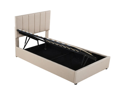 Upholstered Platform Bed With A Hydraulic Storage System