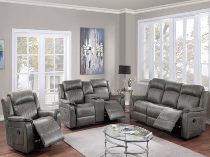 Contemporary Living Room Set, Horizontal And Vertical Tufting