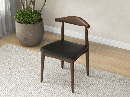 Destiny - Dining Chairs (Set of 2) - Black / Dark Brown