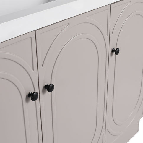 Modern Freestanding Bathroom Vanity With Soft Close Cabinet Doors