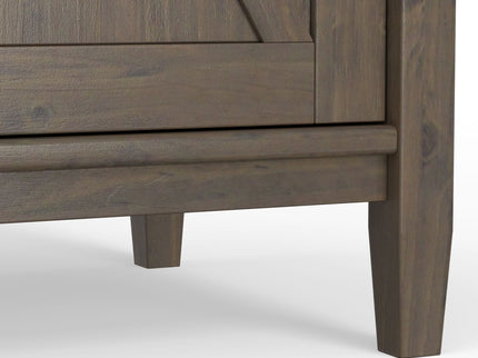 Ela - Wide Storage Cabinet - Smoky Brown