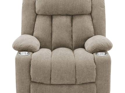 Beca - Upholstered Power Lift Recliner With Cupholders And USB Charging