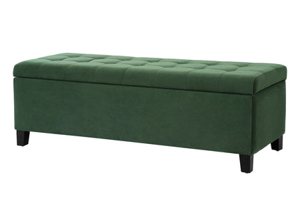Upholstered Storage Ottoman Bench, Foot Rest For Bedroom