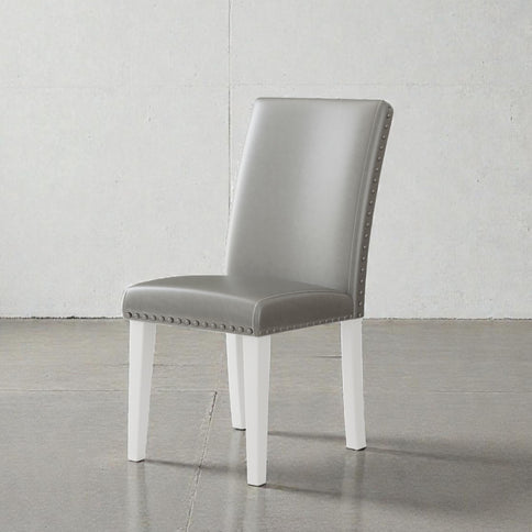 Upholstered Dining Chair With High Back Design (Set of 2)