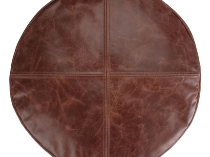 Connor - Handcrafted Round Pouf