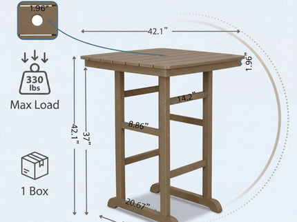 Bar-Height Outdoor Patio Table
