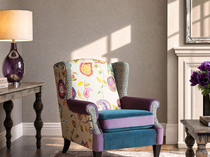 Anya - Boho Chic Wingback Accent Arm Chair
