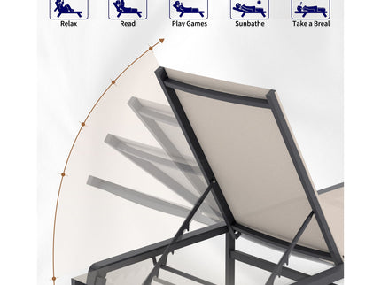 Chaise Lounge Outdoor (Set of 2)