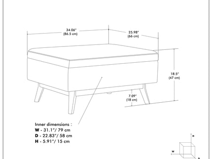 Owen - Upholstered Rectangular Storage Ottoman