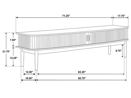 Teleli - TV Stand - Natural