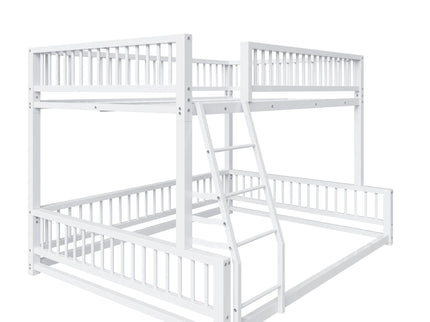 Bunk Bed With Ladder And Safety Guardrails