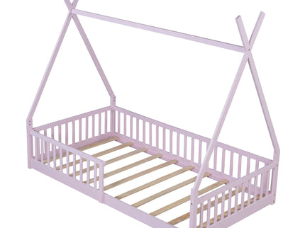 House Shaped Design Bed With Fence