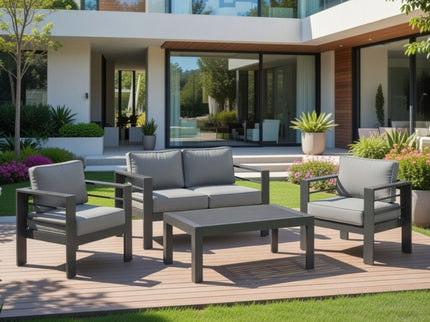 Outdoor Patio Set All-Weather With Thick Cushions