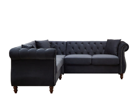 Streamline Modern L-Shaped Corner Sofa