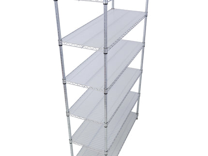 6 Tier 6000Lbs Capacity Nsf Metal Shelf Wire Shelving Unit, Heavy Duty Adjustable Storage Rack With Wheels & Shelf Liners For Commercial Grade Utility Steel Storage Rack