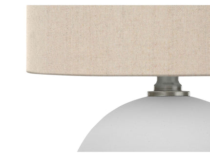 Contemporary Lighting, Table Lamp, Resin, Ceramic - Cream