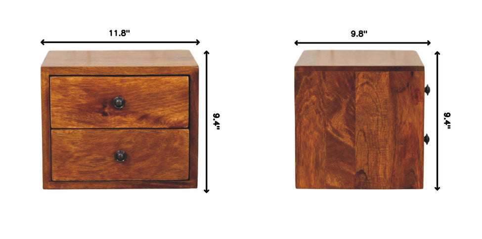 Solis - 1 Drawer Wall Mounted Nightstand