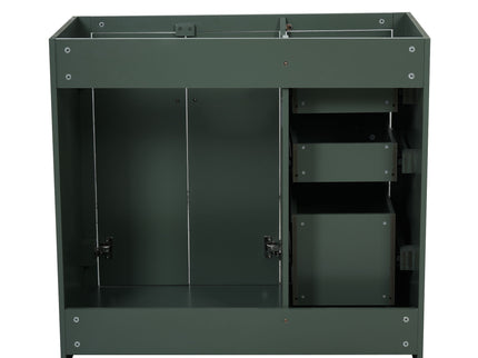Retro Style Bathroom Vanity, 3 Drawers & Soft Closing Doors
