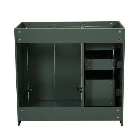 Retro Style Bathroom Vanity, 3 Drawers & Soft Closing Doors